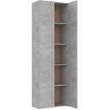  Uredski ormarić boja betona 60 x 32 x 190 cm konstruirano drvo | shoptok.hr