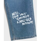 Sinsay Baggy traperice s ispranim efektom i graffiti printom | shoptok.hr