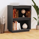 vidaXL konzolna omarica siva 60x34x75 cm trdna borovina Cene