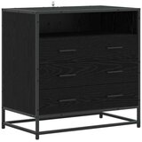 vidaXL Ormar s ladicama 3-Ladica Crni hrast 70 x 41 x 70 cm - Crni hrast | shoptok.hr