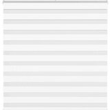 vidaXL Zebra senčilo bela 150x150 cm tkanina širina 145,9cm poliester | Shoptok.si