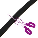  Samoljepljiva pjenasta traka Crna 10mm x 10m CR pjena | shoptok.hr