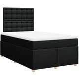 Maison Chic Box spring postelja - Vzmetna postelja z vzmetnico črn 120x200 cm blago SL11520, (21883328) | Shoptok.si