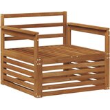  2 Komad Sofa s naslonima Čvrsto drvo akacije Prirodna - Prirodna Otvoreni okvir | shoptok.hr