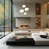 Candellux Lighting Črno-bela viseča svetilka ø 30 cm Stones – | Shoptok.si