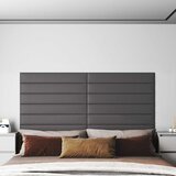  Zidna uzglavlja 12 pcs Sivi 90 x 15 cm tkanina | shoptok.hr