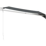 Tenda na uvlačenje antracit 3,5 x 2,5 m od tkanine i aluminija | Eponuda.com