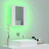 vidaXL LED kupaonski ormarić s ogledalom bijeli 40 x 12 x 45 cm | shoptok.hr