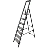 aluminijasta lestev 6+1 (delovna višina: 3,5 m, nosilnost: 150 kg)