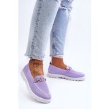Kesi Women's slip-on sneakers with decoration purple Alena Cene