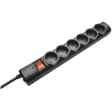 Strujni kabel Surge Protector 6 mesta/1.8m/crna