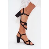 Boto Ladies block heel sandals black Mavira | Shoptok.si