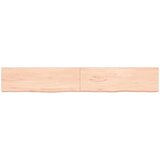  Stenska polica 200x30x(2-4) cm neobdelana trdna hrast | Shoptok.si