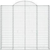  Lučne gabionske košare 3 kom 200x50x180/200cm pocinčano željezo | shoptok.hr
