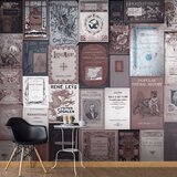  Samoljepljiva foto tapeta - Retro Style: Books 196x140 Cijene
