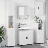  Set namještaja za kupaonicu Zidne s pohranom 5 pcs Bijelo | shoptok.hr