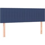 Maison Chic Posteljno vzglavje - Vzglavna omarica 2 kosa modro 72x5x78/88 cm blago, (22077093) Cene