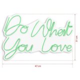 WALLXPERT dekorativna plastična led rasveta do what you love green | ePonuda.com