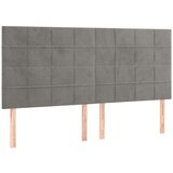  Box spring s madracem LED svjetlosivi 180x200 cm baršun | shoptok.hr