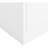 Ormarić s ključem bijeli 90 x 40 x 180 cm čelični | Eponuda.com
