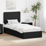  Okvir za krevet Crna 100 x 200 cm Konstruirano drvo | shoptok.hr