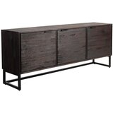 White Label Rjava nizka komoda iz masivnega tika 140x55 cm Webster – | Shoptok.si