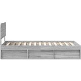  Okvir za krevet s uzglavljem Siva Sonoma 90 x 190 cm | shoptok.hr