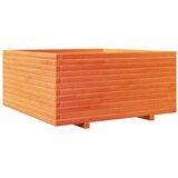  Vrtno cvetlično korito voščeno 100x100x49,5 cm trdna borovina | Shoptok.si