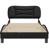  Okvir za krevet bez madraca Hvar crni 100x200 cm od umjetne kože | shoptok.hr