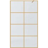  Zid za walk-in tuš Zlatno 115 x 195 cm Staklo otporno na udarce | shoptok.hr