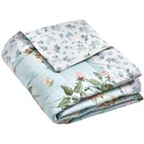 Catherine Lansfield Modro prešito pregrinjalo 220x230 cm Avebury Floral – Cene