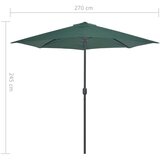  Balkonski suncobran s aluminijskom šipkom 270 x 144 cm zeleni | shoptok.hr