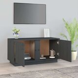 TV omarica siva 80x35x40,5 cm trdna borovina, (20731699) | Shoptok.si