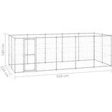  Zunanji pasji boks pocinkano jeklo 12,1 m², (20799163) | Shoptok.si