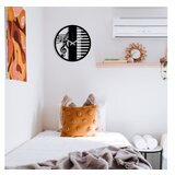 WALLXPERT dekorativni metalni zidni sat enzoclock S008 black | ePonuda.com