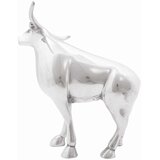  Skulptura bika Srebrno 20 x 17 x 23 cm Aluminij | shoptok.hr