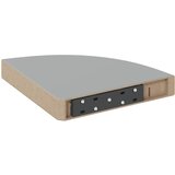  Plutajuće kutne police 2 kom sjajne sive 25 x 25 x 3,8 cm MDF | shoptok.hr