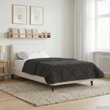 Zimska pokrivača Antracit 140 x 220 cm Mikrofibra i teddy flis | shoptok.hr
