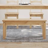 vidaXL Jedilna klop Panama 105x30x45 cm trdna borovina Cene