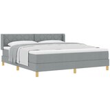 vidaXL Boks vzmetnica z vzmetnico Svetlo siva 180x200 cm Tkanina, Vzglavje zasnova diamat blokov Svetlo sivo 180 cm Tkanina | Shoptok.si