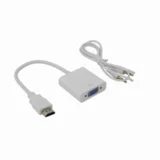 Adapter HDMI M - VGA Ž HD15 Aktivni na kablu 15cm AD.HDMI-VGA+A