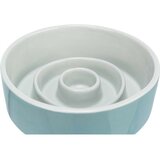  Hranilica za pse Trixie Slow Feeding Plava Siva Ø 17 cm 900 ml | shoptok.hr