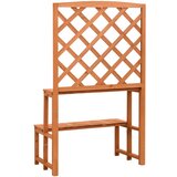  Stalak za biljke s rešetkom narančasti 70x42x120 cm od jelovine | Eponuda.com