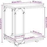  Stranska miza Star les 50 x 35 x 55.5 cm Konstruiran les, (5000201683) | Shoptok.si