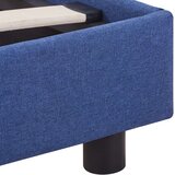  Posteljni okvir brez vzmetnice modra tkanina 135x190 cm, (21829402) | Shoptok.si