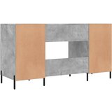  Radni stol boja betona 140 x 50 x 75 cm od konstruiranog drva | shoptok.hr