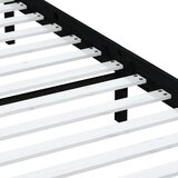  Okvir za krevet od masivne borovine crni 200 x 200 cm | Eponuda.com
