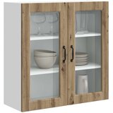  Zidni stakleni ormarić Umjetnički hrast 80 x 31 x 80 cm | shoptok.hr