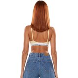 Calvin Klein Jeans Triangel / Brez opore LIGHTLY LINED TRIANGLE LV00QF8498 Bela Cene