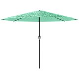  Vrtni suncobran s čeličnom šipkom zeleni 324x324x247 cm | shoptok.hr